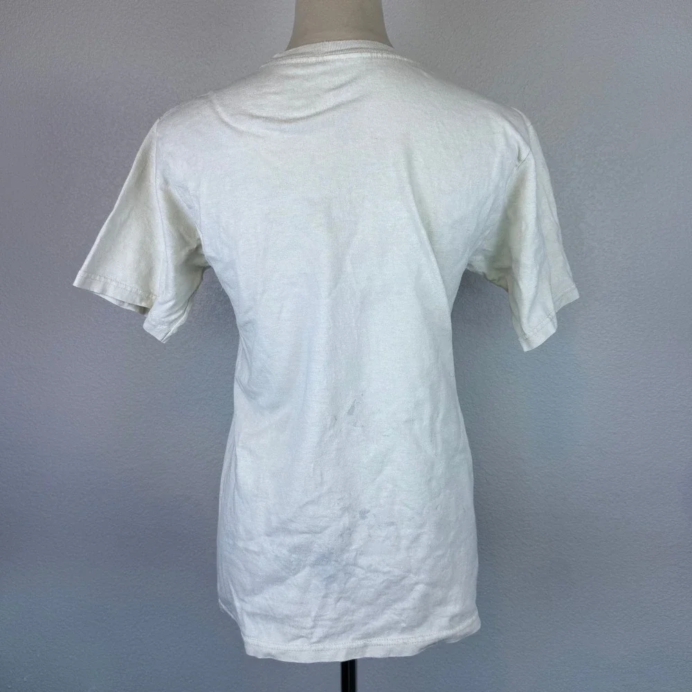 Sanrio Cinnamoroll Unicorn Ride Graphic Tee‎ Cream Cotton Shirt Womens Sz Small